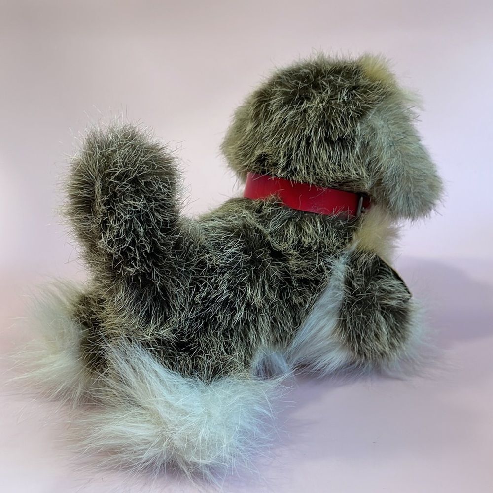 Vintage Tiere Mit Herz Plush Terrier Dog Stuffed Animal with Heart With Tag 8” - Picture 5 of 10